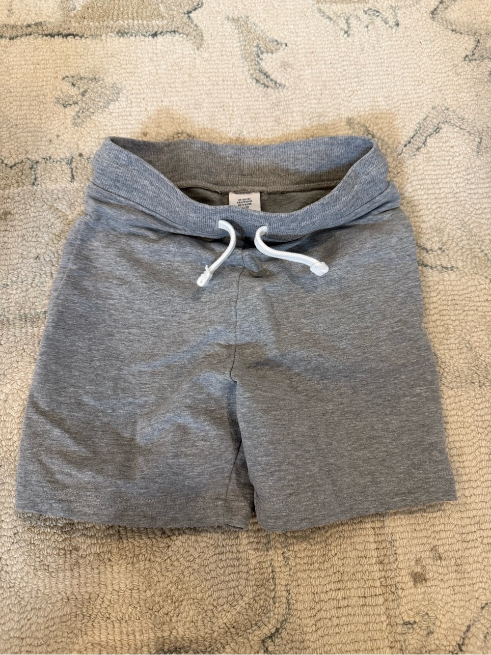 Gray Kids Drawstring Shorts